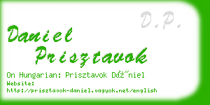 daniel prisztavok business card